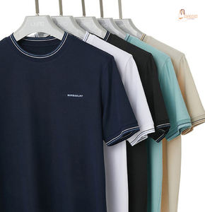 T-shirt pour homme 100% coton 160g de haute qualité, imprimé en sérigraphie, coupe ajustée, col rond, manches courtes côtelées, séchage rapide, respirant - Product Image 1