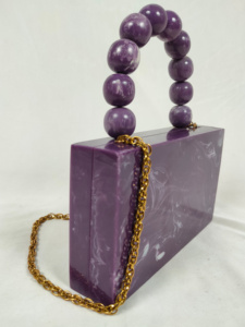 Bolso de mano de noche de Ángel hecho a mano de resina de lujo modelo pintado a mano tamaño personalizado colores arte coleccionable para damas a granel - Product Image 6