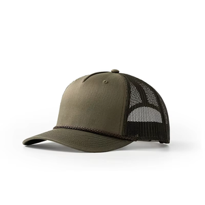 หมวกแก๊ปปักโลโก้แบบกำหนดเอง 5 ชิ้น ผ้าฝ้ายสองสี ปรับขนาดได้ เหมาะสำหรับกีฬาวิ่ง เบสบอล ปีกโค้ง ด้านหลังเป็นตาข่าย - Product Image 4