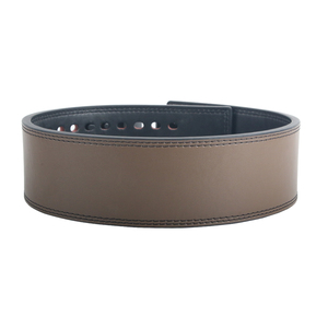 Factory OEM Brown Color Leather 10mm <b>Powerlifting</b> <b>Belt</b> Buckle Back Support Weightlifting <b>Belt</b> Foe Strength Exercise Training - Product Image 2