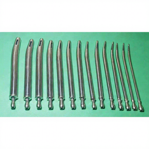Ensemble de 14 dilatateurs urétraux féminins en acier inoxydable, de 10Fr à 36Fr, instruments chirurgicaux vétérinaires réutilisables pour la chirurgie animale - Product Image 1