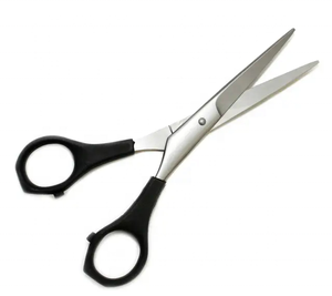 กรรไกรตัดผมมือขวาคุณภาพสูง Tegra Surgical Professional Salon ใบมีดสแตนเลสคมกริบ 28 ฟัน ด้ามจับยาง - Product Image 5