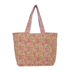 Bolsa de Mano de Algodón de Color Sólido de Jaipur Fashion con Cierre de Cremallera y Correa Ajustable para Compras Diarias y Viajes - Product Image 1