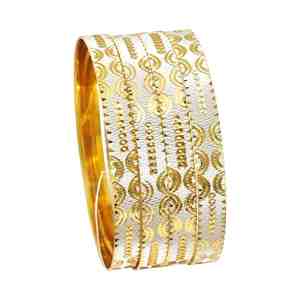 Brazaletes de Latón Chapados en Oro de Dos Tonos, Estilo Sudafricano, Corte Láser, 8MM, CNC, Venta al por Mayor - Product Image 3