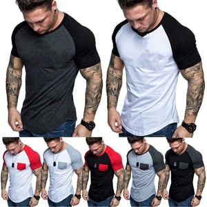 Camisetas de Manga Corta Raglán de Algodón 100% para Hombre, Personalizadas con Logotipo, al por Mayor, Transpirables, de Corte Regular y Secado Rápido - Product Image 1