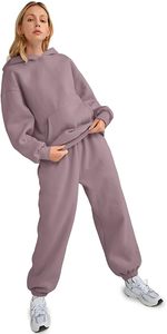 Conjunto de Sudadera con Capucha Oversize y Pantalones de Chándal de Forro Polar Premium para Mujer, Conjunto Deportivo de Sudadera con Capucha y Pantalones de Chándal para Mujer - Product Image 2