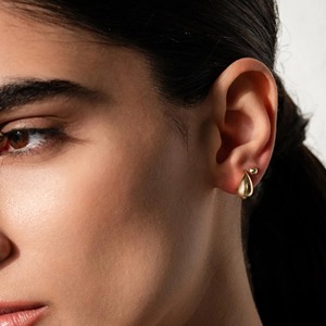 Pendientes de Oro Sólido de 14K, Hechos a Mano, Joyería de Oro Abultada, Minimalistas, Certificados por IGI, para Fiestas, Uso Diario, Regalo para Mujeres y Niñas - Product Image 3