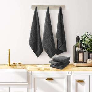 Essuie-tout de cuisine 100 % coton de haute qualité, couleur unie, sans peluches, séchage rapide, écologique, impression numérique, option logo personnalisé - Product Image 3