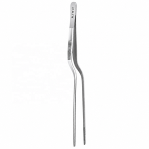 Pinzas de Chef de Acero Inoxidable, Pinzas de Precisión para Emplatado, Pinzas Profesionales para Emplatado de Alimentos en Cocina Culinaria, CE ISO 13485 - Product Image 2