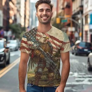 Wolf Pack Moon Reflection Men's Short Sleeve O-Neck T-Shirt Printed <b>Animal</b> <b>Pattern</b> Eco-Friendly Street Style Oversized Fit 100% - Product Image 2