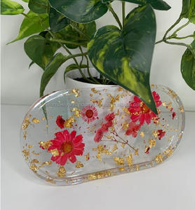 Bandeja decorativa de resina de alta calidad con bandeja de resina real - Product Image 5