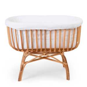 Berceau à bascule en bois, berceau à bascule en rotin fait main, berceaux pour bébé, berceau de couchage pour bébé, berceaux pour nourrissons - Product Image 4