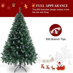 Albero di Natale con 812 Rami e Base in Ferro, 6 Piedi, PVC Bianco Premium, Personalizzabile, Grande Albero Festivo da 300cm - Product Image 3