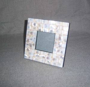 Cadre photo en bois 5x7 personnalisé par un fournisseur de confiance, fait main en MDF avec incrustation en corne et boîte cadeau avec logo – Meilleur prix du marché - Product Image 1