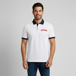 Polo-shirts OEM en polyester/coton sublimé pour le golf, design unique en maille unie, streetwear respirant de haute qualité à manches courtes - Product Image 4