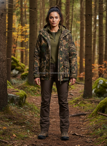 OEM Men's Camouflage Tactical Hunting <b>Jacket</b> Winter Outdoor Hooded Softshell <b>Jacket</b> High-Quality Forest <b>Camo</b> Outerwear - Product Image 3