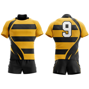 Nueva Llegada: Conjuntos de Uniformes de Rugby Estampados, Transpirables, de Secado Rápido, Alta Calidad, 100% Poliéster, con Colores y Tallas Personalizables con el Logotipo del Equipo - Product Image 3