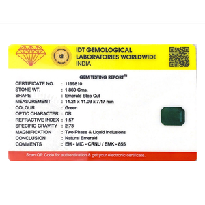 Premium 9.3 Carat Zambian Emerald Loose Gemstone Emerald & Cushion Cut Faceted for Fine Jewelry - Product Image 4