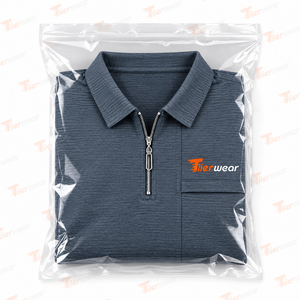 เสื้อโปโลลายทางสำหรับผู้ชายเสื้อยืดระบายอากาศออกแบบโลโก้ได้ตามต้องการเสื้อยืดกอล์ฟลายทาง50ชิ้นผ้าสแปนเด็กซ์โพลีเอสเตอร์ - Product Image 6