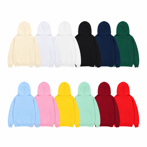 Custom Logo Hoodie Wholesale Plain Heavyweight Pullover Sweatshirt <b>Men</b> Women Casual <b>Fleece</b> Hoodies Blank Streetwear Bulk Order - Product Image 2