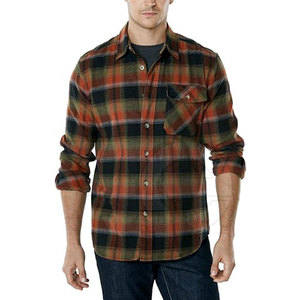 เสื้อเชิ้ตผ้าแฟลนเนลผู้ชาย แขนยาว ผ้าฝ้ายนุ่ม สวมใส่สบาย ลายสก็อต ติดกระดุม เหมาะสำหรับใส่ทำงานกลางแจ้ง ทันสมัย - Product Image 4