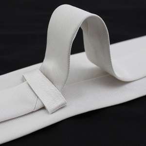 Cravate personnalisée en soie tissée, motifs rouge et jaune, chapeau de Père Noël, blanche-neige, Joyeux Nouvel An, Noël - Product Image 6