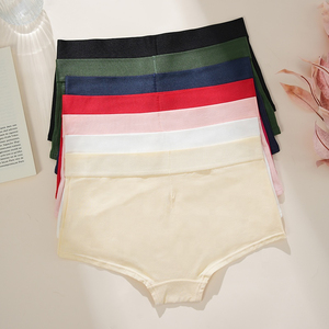 Braguitas sin Costuras de Cintura Media para Mujer, Algodón y Elastano, Suaves, Transpirables, Cómodas, de Color Sólido, Ropa Interior para Uso Diario, de Secado Rápido y Ecológicas - Product Image 2