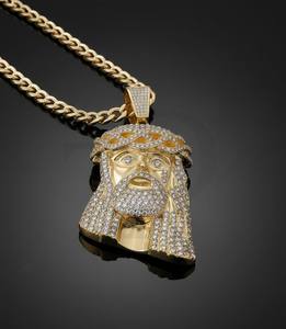 Pendentif Croix Hip Hop Personnalisé Haut de Gamme Sertie de Moissanite, Disponible en Argent, Or 10K, Or 14K, Acier Inoxydable – Bijoux - Product Image 1