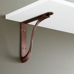 Iron <b>Shelf</b> Bracket Featuring Durable Metal Construction For Functional <b>Wall</b> Mounted <b>Storage</b> And Display - Product Image 4