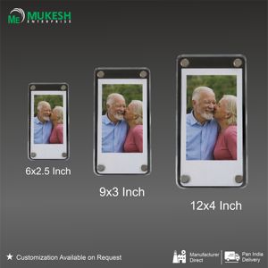 6x2.5 Inch Durable Polaroid Fridge Style <b>Acrylic</b> Magnetic UV Printed <b>Photo</b> <b>Frame</b> with Customizable Design - Product Image 4