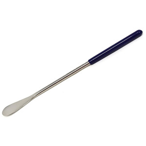 Cuillère plate de laboratoire en acier inoxydable, spatule d'échantillonnage avec poignée ergonomique pour l'échantillonnage, le mélange et le brassage en laboratoire scientifique - Product Image 1