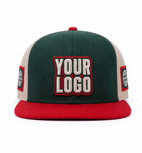 Gorra de Visera Plana con Logotipo Personalizado, Gorra Snapback con Bordado 3D, Gorra de Béisbol Multipanel, Gorra Snapback Bordada Estilo Urbano - Product Image 1