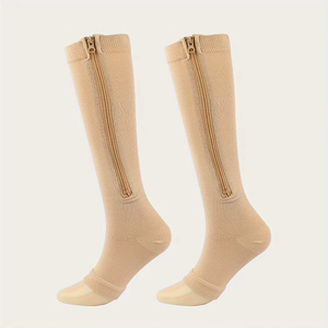 <b>Knee</b> <b>High</b> <b>Socks</b> Solid Color Breathable Knitted Spandex Polyester Adult Casual Autumn Wear - Product Image 1