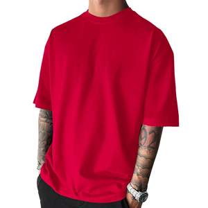 High Quality Oversized Crop Boxy Fit <b>Tshirt</b> Men's 100% Cotton Streetwear Luxury Quality Custom Logo <b>Plain</b> T Shirt for Men - Product Image 2