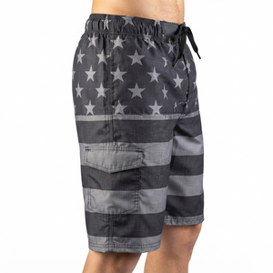 Traje de Baño Personalizado para Hombre, con Doble Hebilla y Estampado Triangular, de Secado Rápido, 100% Poliéster, Cintura Media, para Deportes Acuáticos - Product Image 5
