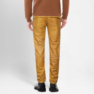 Pantalones de Cuero Genuino para Hombre con Corte Ajustado Elegante, Forro Suave, Construcción Duradera, Estilo Moderno, Ideales para Salidas Diarias - Product Image 2