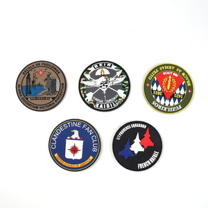 Patchs en tissu feutré thermocollants en PVC, badges en caoutchouc, logo 3D gaufré, adhésifs pour sacs à dos tactiques, logo personnalisé, utilisation extérieure - Product Image 6