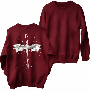 DARK <b>RED</b> Custom Letter Printed <b>Women's</b> O-Neck Lantern Sleeve Velour <b>Sweatshirt</b> Casual Streetwear Winter Breathable Nylon/Cotton - Product Image 1