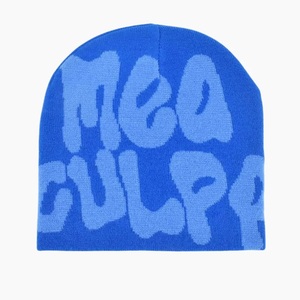 Custom Logo Plain Knit <b>Beanie</b> Hat Unisex Winter Warm Acrylic <b>Skull</b> Cap Bulk Blank <b>Beanies</b> for Embroidery Printing OEM ODM - Product Image 3