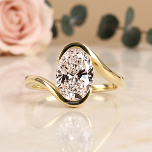 Anillo Abierto de Plata de Ley 925 con Moissanita Corte Pera, Joyería de Lujo para Compromiso, Anillo Solitario para Mujer, Joyería Fina Personalizada al por Mayor, Regalos - Product Image 1
