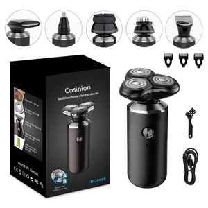 เครื่องโกนหนวดไฟฟ้าแบบเปียกและแห้งคุณภาพสูง ชาร์จไฟได้ ไร้สาย สำหรับผู้ชายและผู้หญิง อุปกรณ์ดูแลขนแบบพกพา - Product Image 4