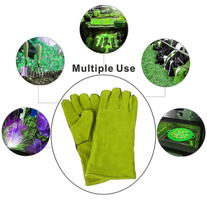 Gants de soudage TIG anti-coupure et anti-choc en cuir de chèvre à manches longues et doublure intégrale en aramide, résistants et robustes - Product Image 6