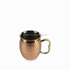 Handcrafted pure copper <b>mugs</b> with premium quality for serving cocktails mocktails and traditional Indian drinks at home - Product Image 5