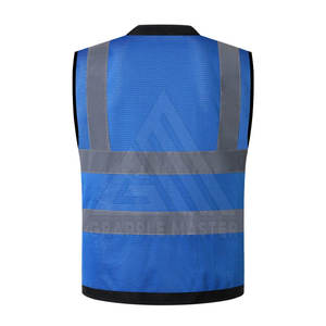 Custom Hi Vis Reflective <b>Work</b> Vest Polyester Safety Workwear Vest <b>Waterproof</b> High Visibility Utility Tactical OEM Vest - Product Image 2
