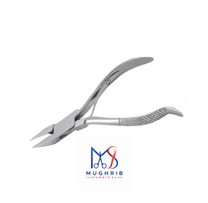 Pince à ongles incarnés ergonomique avec poignées articulées, ressort unique, finition mate, en acier inoxydable durable, à mâchoires larges et lame tranchante - Product Image 6