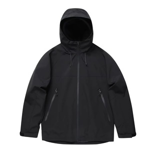 Veste imperméable à capuche pour homme, couleur unie, décontractée, fermeture éclair, coupe classique, en polyester - Product Image 6