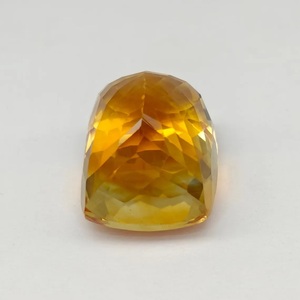 Citrine jaune naturelle taille coussin 17 carats, pierres précieuses facettées taille coussin avec tailles calibrées et sans défauts pour le bricolage - Product Image 5