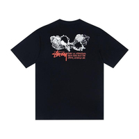T-shirt graphique surdimensionné pour homme en coton 100% lourd, délavé à l'acide, avec logo personnalisé, vente en gros