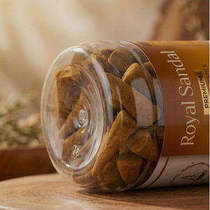 Cône d'encens Sellease Royal Sandal Dhoop en pot, parfums assortis, bâtonnets de bambou écologiques, encens indien toutes saisons - Product Image 6