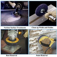 Meule abrasive à disque en poly bande OEM personnalisable de 4.5 pouces pour bande de disque de peinture de meulage propre
